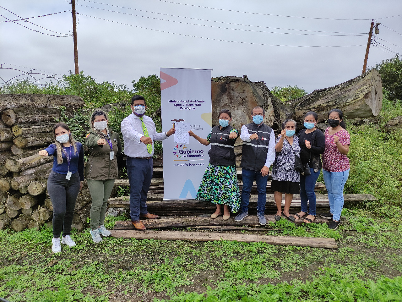 60,89 metros cúbicos de madera fueron donados para el desarrollo comunitario de San Lorenzo