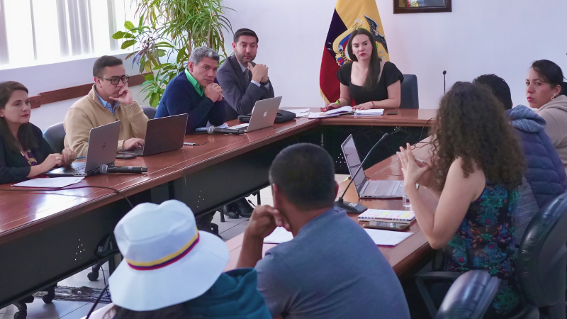 El MAATE promueve el acceso al agua, en beneficio de las comunidades del cantón Las Naves, provincia de Bolívar